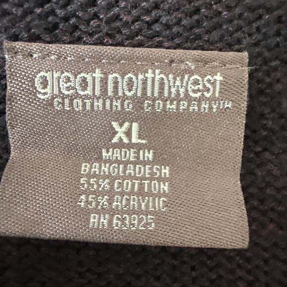 Great Northwest Company Men’s XL Preppy Colorblock 1/4 Zip Knit Pullover Sweater - Picture 4 of 10